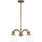 Quoizel Pendant Chandelier 4 Lights Weathered Brass QP6157WS - alternate 3